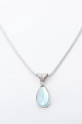 Teardrop Shape Titanium Steel Pendant Necklace