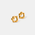 Lip 18K Gold-Plated Stud Earrings