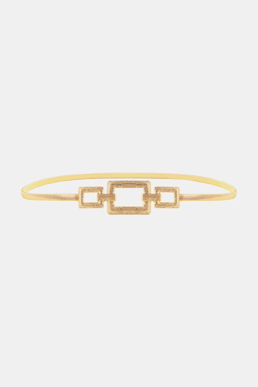 Square Shape Zinc Alloy Buckle Iron Belt