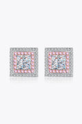 Moissanite Square Stud Earrings