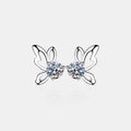 1 Carat Moissanite Butterfly Shape Earrings