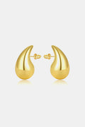 Water Drop Brass Earrings