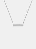 925 Sterling Silver Bar Necklace