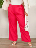 Plus Size Wide Leg Pants with Pockets