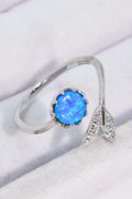 Opal Fishtail Bypass Ring