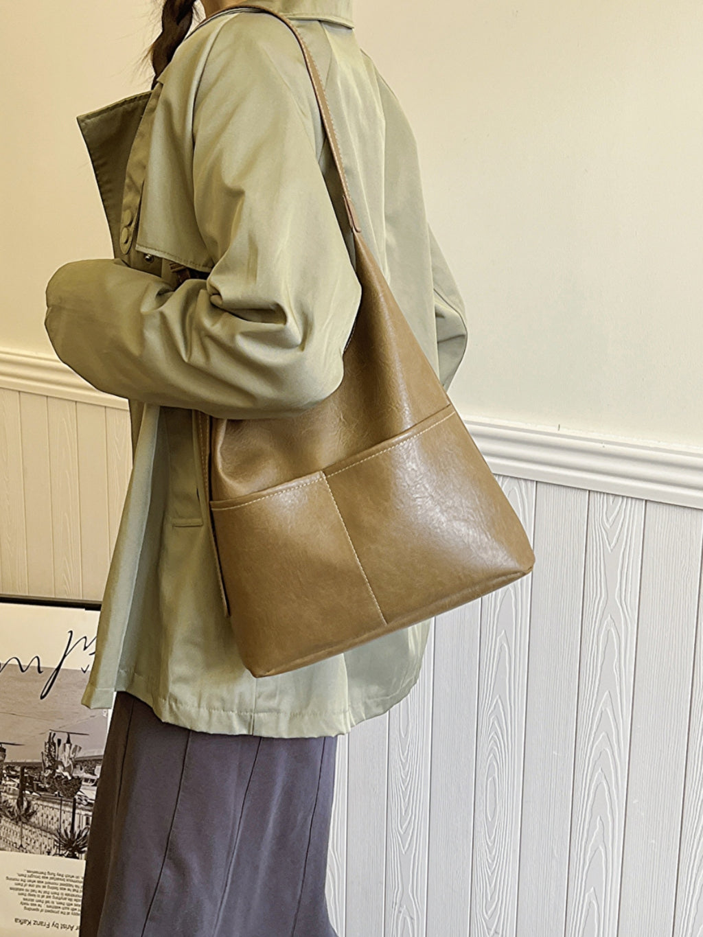 PU Leather Shoulder Bag