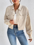 Snap Down Collared Jacket