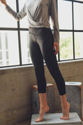 Kimberly C Glossy Leopard Print Legging