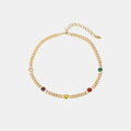 Brass Agate Chain Necklace