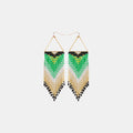 Rice Bead Dangle Earrings