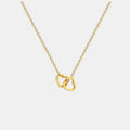 Alloy Double Heart Necklace
