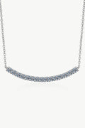 Sterling Silver Curved Bar Necklace