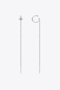 Moissanite 925 Sterling Silver Threader Earrings