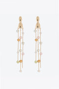 Beaded Long Chain Earrings
