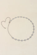 Rhinestone Decor Zinc Alloy Belt