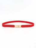 PU Elastic Skinny Belt