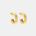 Gold-Plated C-Hoop Earrings