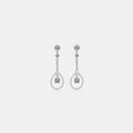 1 Carat Moissanite 925 Sterling Silver Drop Earrings