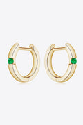 Lab-Grown Emerald Earrings