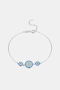 925 Sterling Silver Artificial Turquoise Bracelet