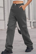 Baeful Long Straight Leg Jeans with Pockets