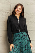Zip-Up Long Sleeve Jacket