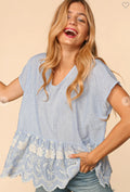 HT2978A-CHAMBRAY/IVORY