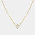 Inlaid Zircon Brass Necklace