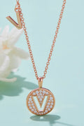 Moissanite U to Z Pendant Necklace