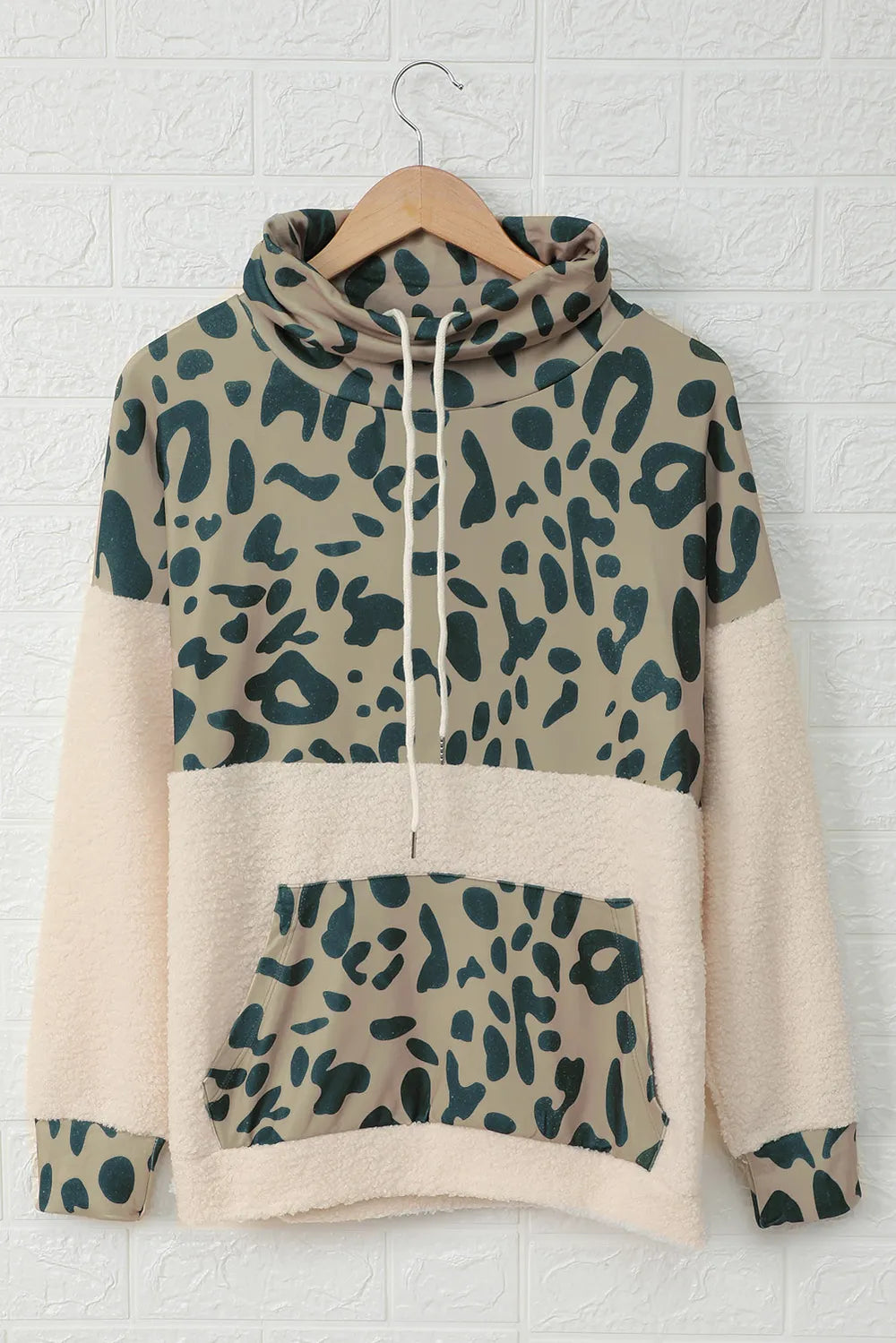 Apricot Leopard Print Sweatshirt