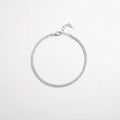 925 Sterling Silver Inlaid Zircon Bracelet