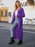 Full Size Collared Open Front Duster Cardigan