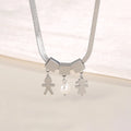 Synthetic Pearl Stainless Steel Necklace