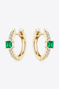 Lab-Grown Emerald Earrings