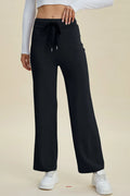 Basic Full Size Air Scuba Drawstring Wide Leg Pants