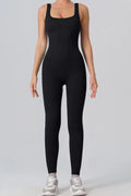 Square Neck Wide Strap Jumpsuit