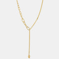 Gold-Plated Skull Pendant Necklace