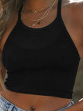 Ribbed Racerback Cropped Cami