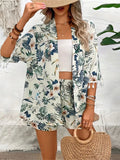 Printed Half Sleeve Top and Shorts Set