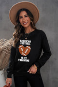 Football Graphic Drop Shoulder Sweatshirt