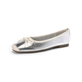 Round Toe Low-Cut Bowknot Small Flat Ballet Shoes Silk Pumps Women