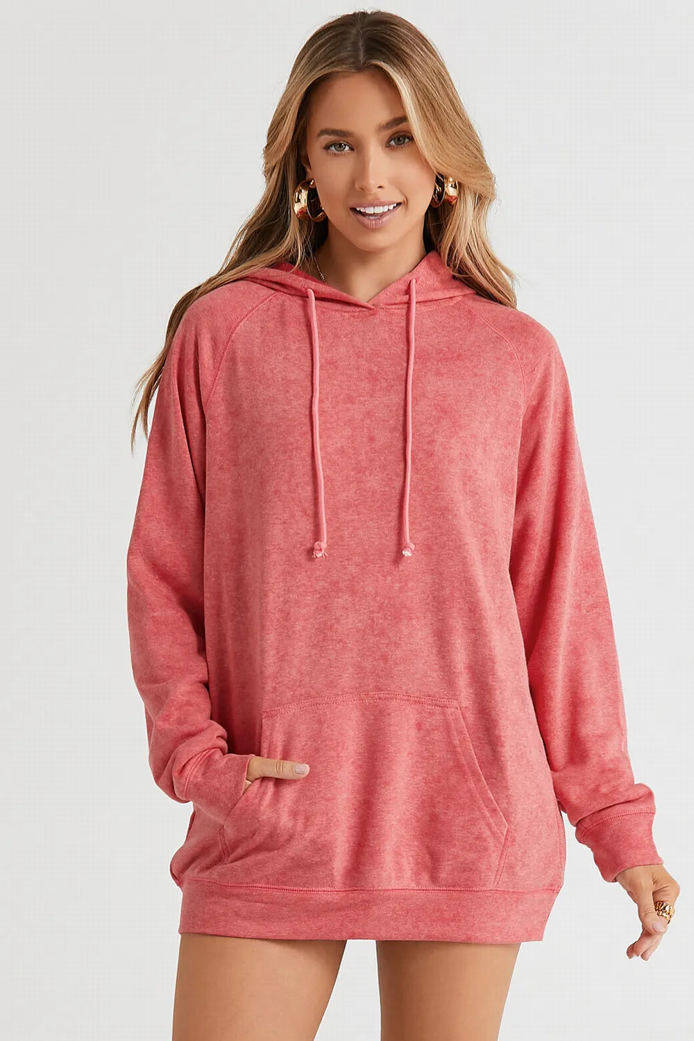 Long Sleeve Front Pocket Hoodie