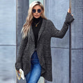 Open Front Flare Sleeve Cardigan