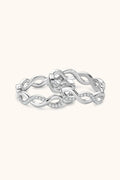 Moissanite Crisscross Hoop Earrings