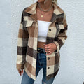 Plaid Print Flap Pocket Overshirt