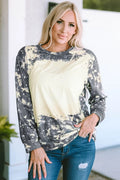Tie-Dye Round Neck Long Sleeve T-Shirt