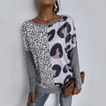 Leopard and Ditsy Leopard Print Batwing Sleeve Tee