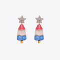 Christmas Tree Rhinestone Alloy Earrings