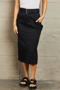 HYFVE Professional Poise Buckled Midi Skirt
