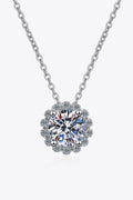 3 Carat Moissanite 925 Sterling Silver Necklace